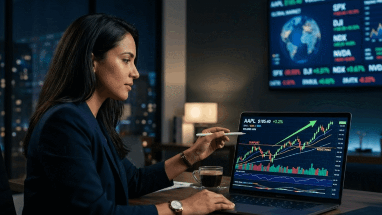 how to read stock market charts