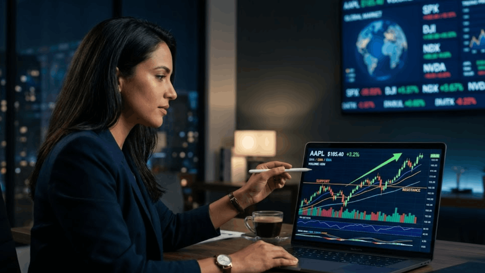 how to read stock market charts